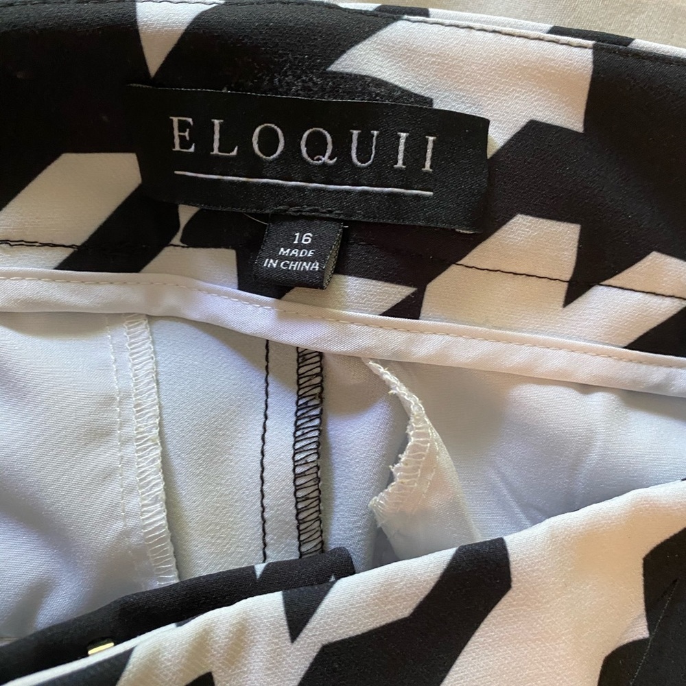 ELOQUII houndstooth Katy Pants